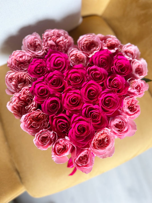 Pink Floyd Heart - Fresh Roses