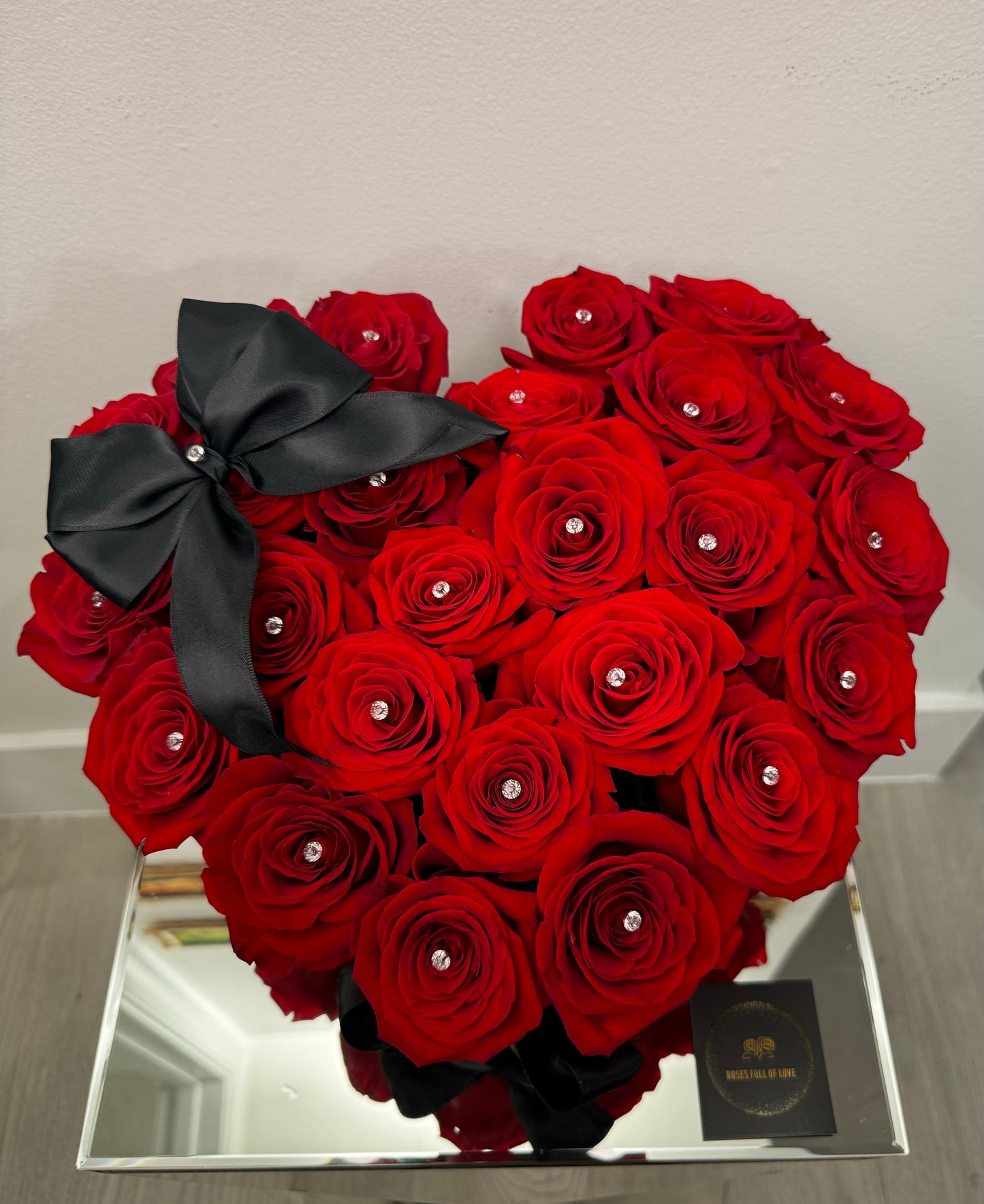Heart Diamond- Fresh Roses