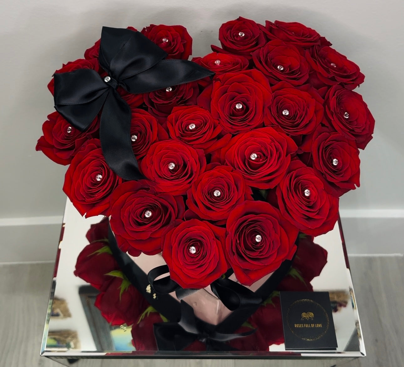 Heart Diamond- Fresh Roses
