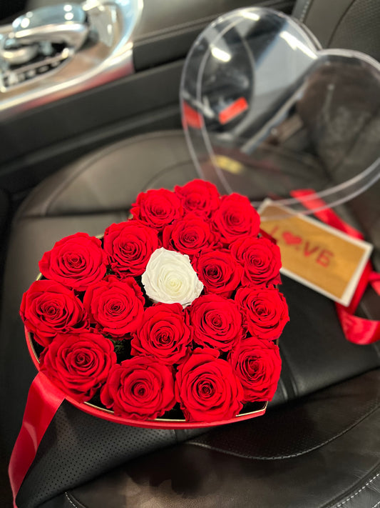 Red Heart - Preserved Roses