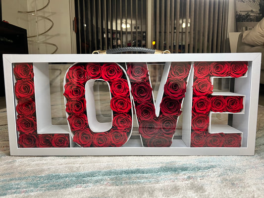 LOVE- Carry-on Box- Fresh Roses