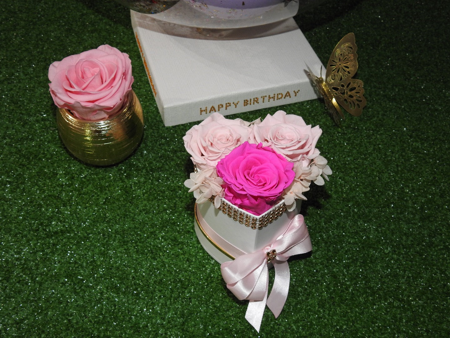 Mixed Trio -  Preserved Roses