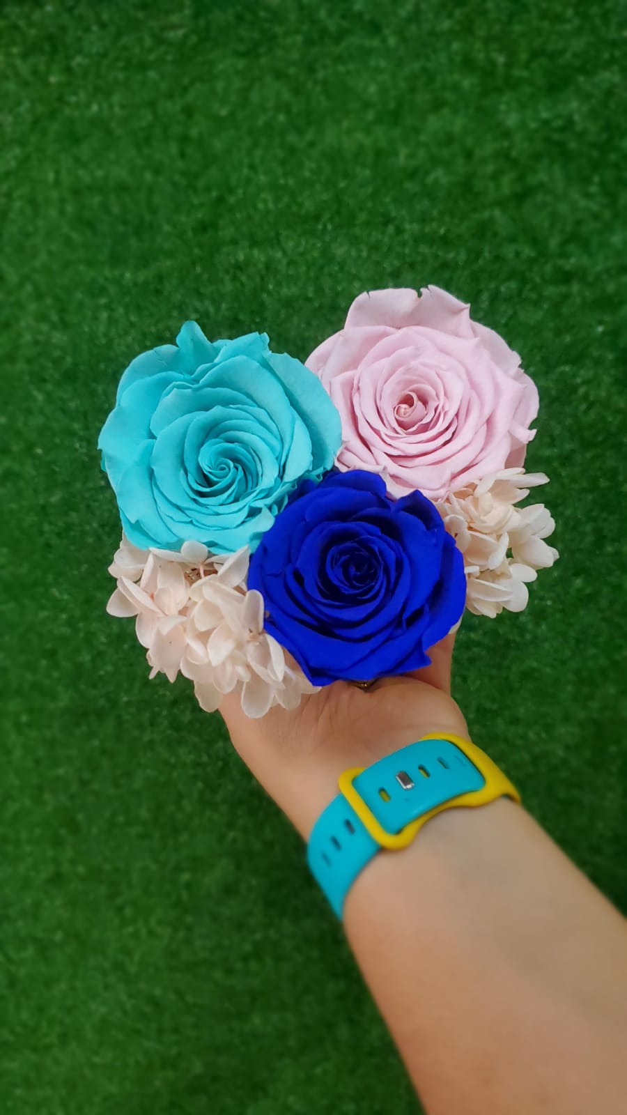 Mixed Trio -  Preserved Roses
