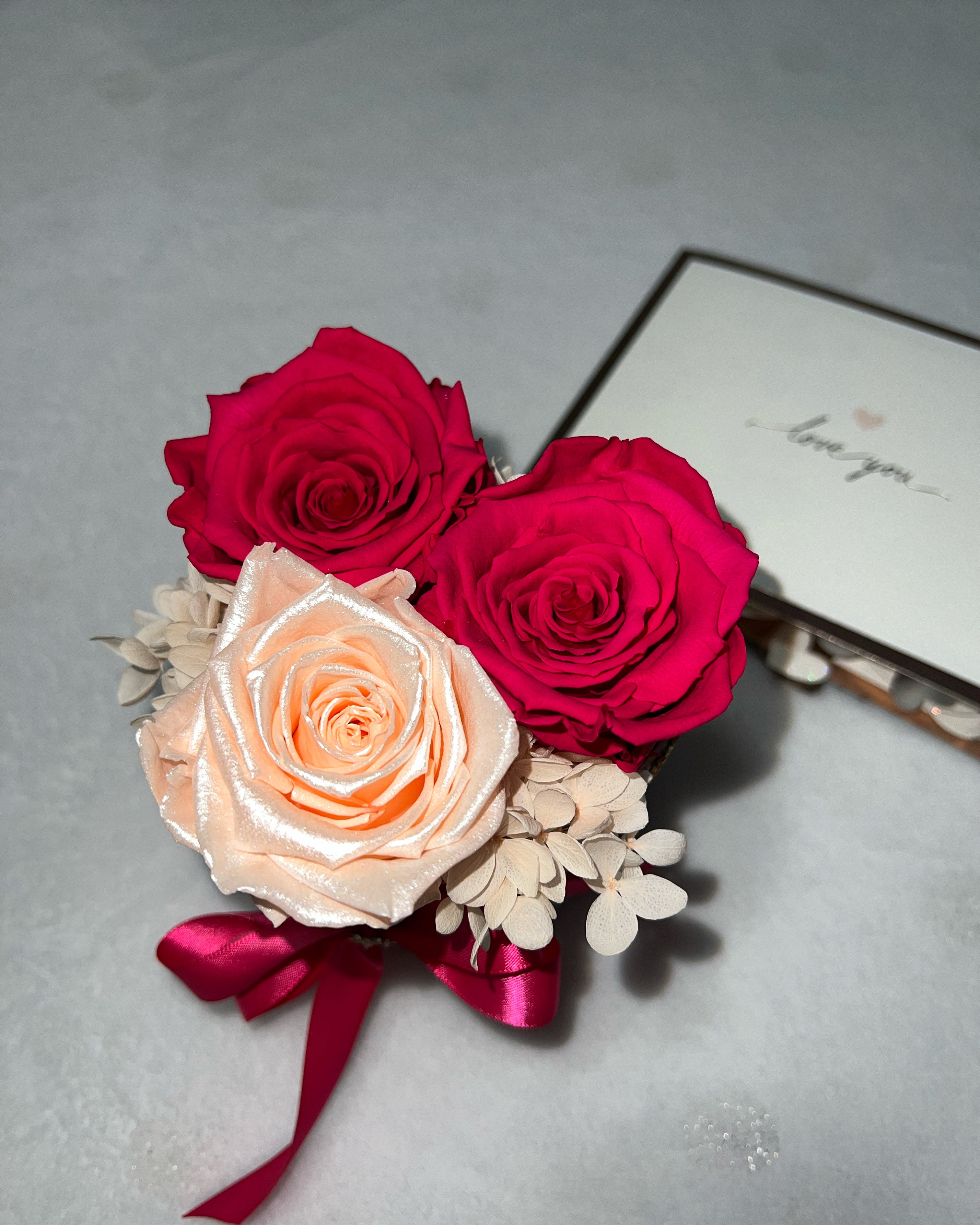 Mixed Trio - Preserved Roses – rosesfulloflove